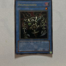 Relinquished Yu-Gi-Oh Trading Card 