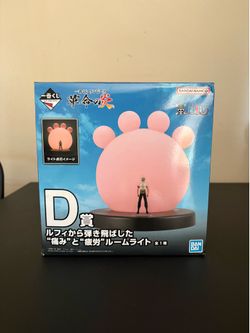 Bandai One Piece Ichiban Kuji D Prize Roronoa Zoro Night Light Pink/Black
