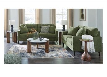 Living Room Furniture Set, Sofa and Loveseat, Pay Down, Take now with Finance, Green, New