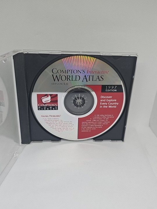 Compton's Interactive World Atlas 1997 Edition PC CD-ROM Windows Version 1.0