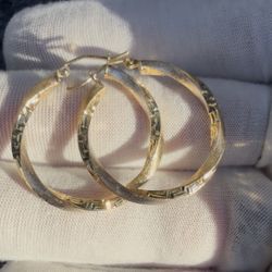 14k Gold Hoop Earrings 