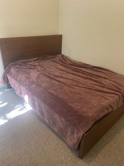 Wooden bed frame - queen