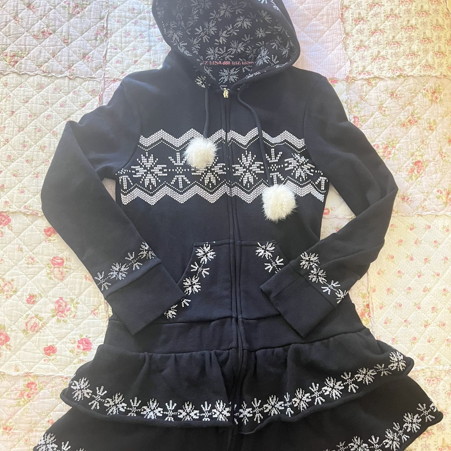 liz lisa winter dress LIZ LISATeddy Bear Book Dress OP Bordeaux Winter Romantic Japan I068