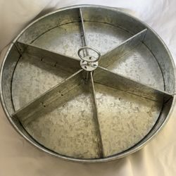 Rotating Galvanized Sectioned Tray