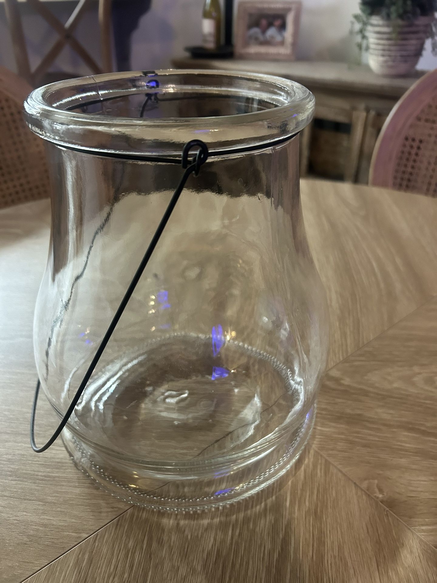 Kirklands Beautiful Large Glass Lantern