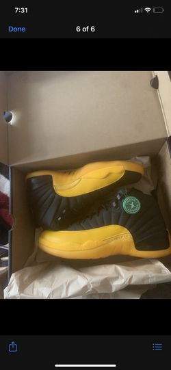 Jordan 12 Black University Gold