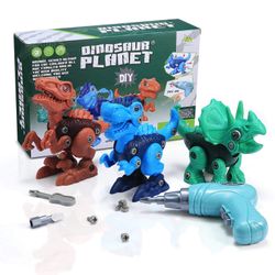 Lot Of  28 Boxes Of Take Apart Dinosaurs With Drill, Valentines, Easter, Bday