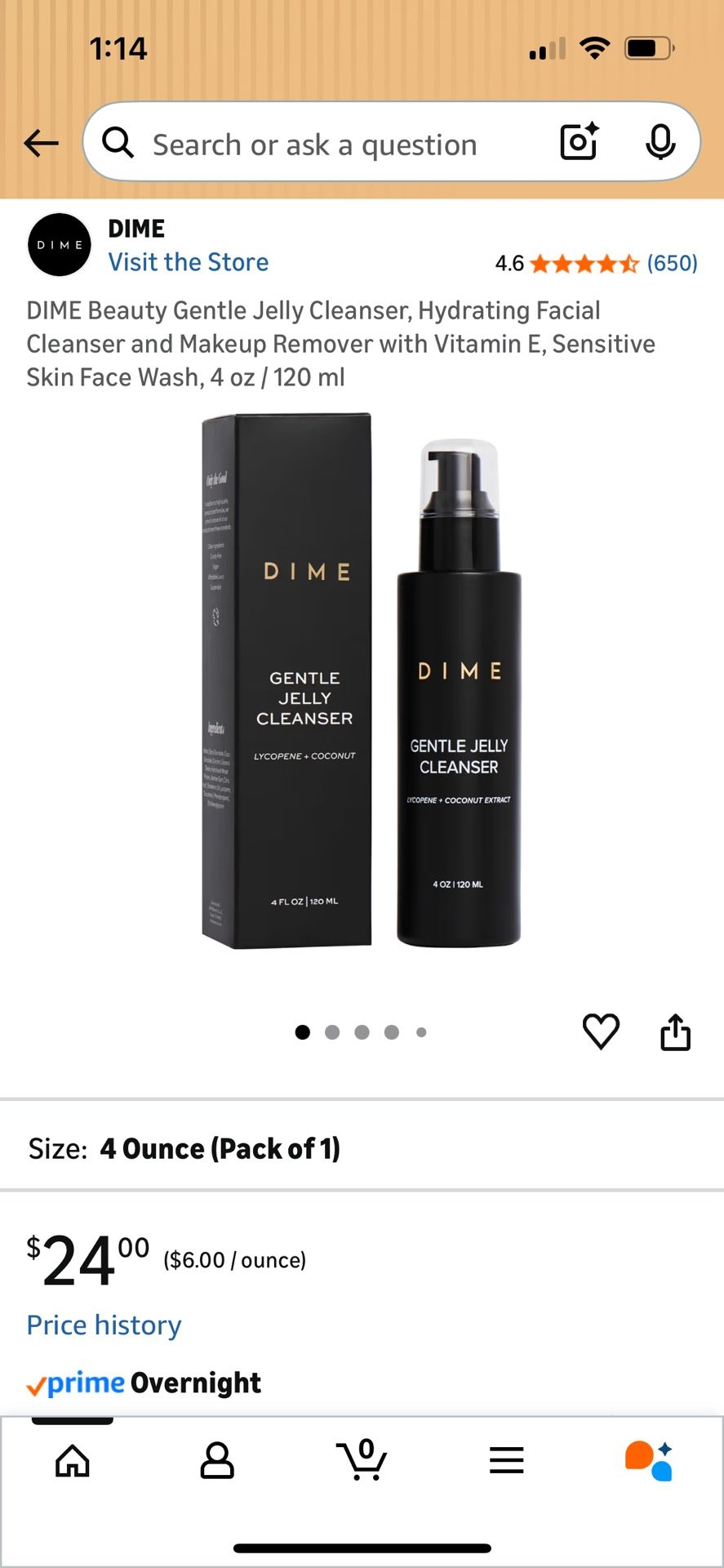 Dime Gentle Jelly Cleanser Face Wash
