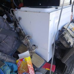 White microwave and dishwasher.