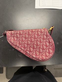 Dior Oblique Saddle Bag Burgundy