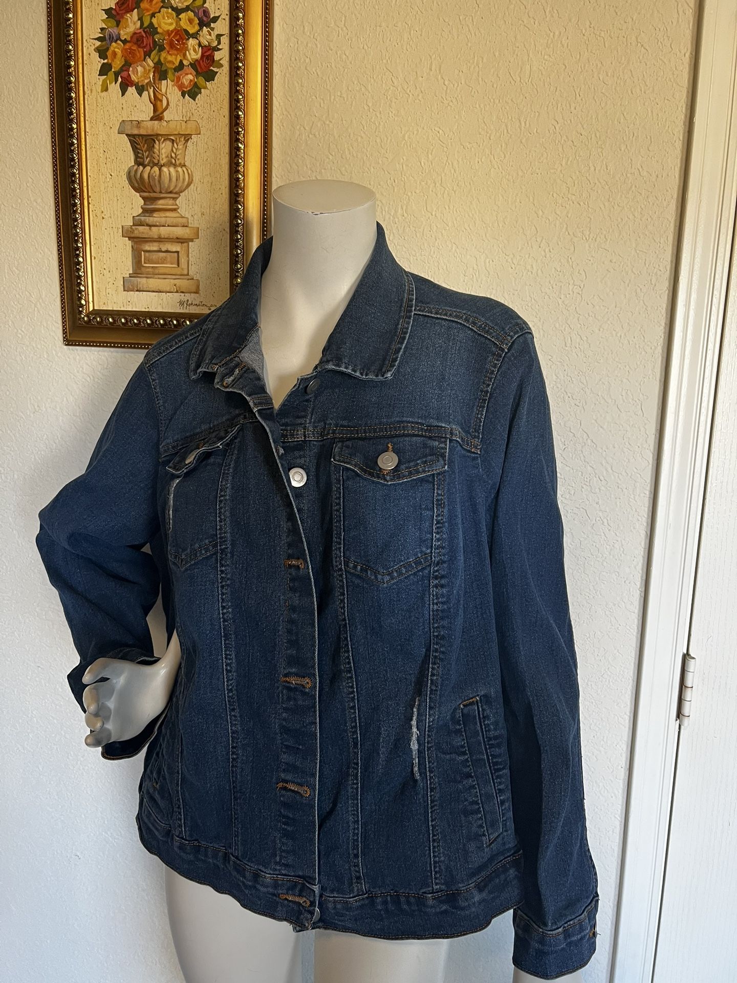 Paper Tee ladies denim jacket size XL