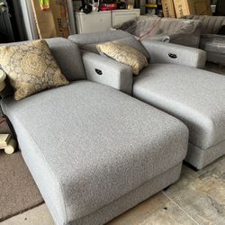 BRAND NEW 2 LARGE CHAISES ABBYSON RECLINER NEW ONLY 99 Set Of 2