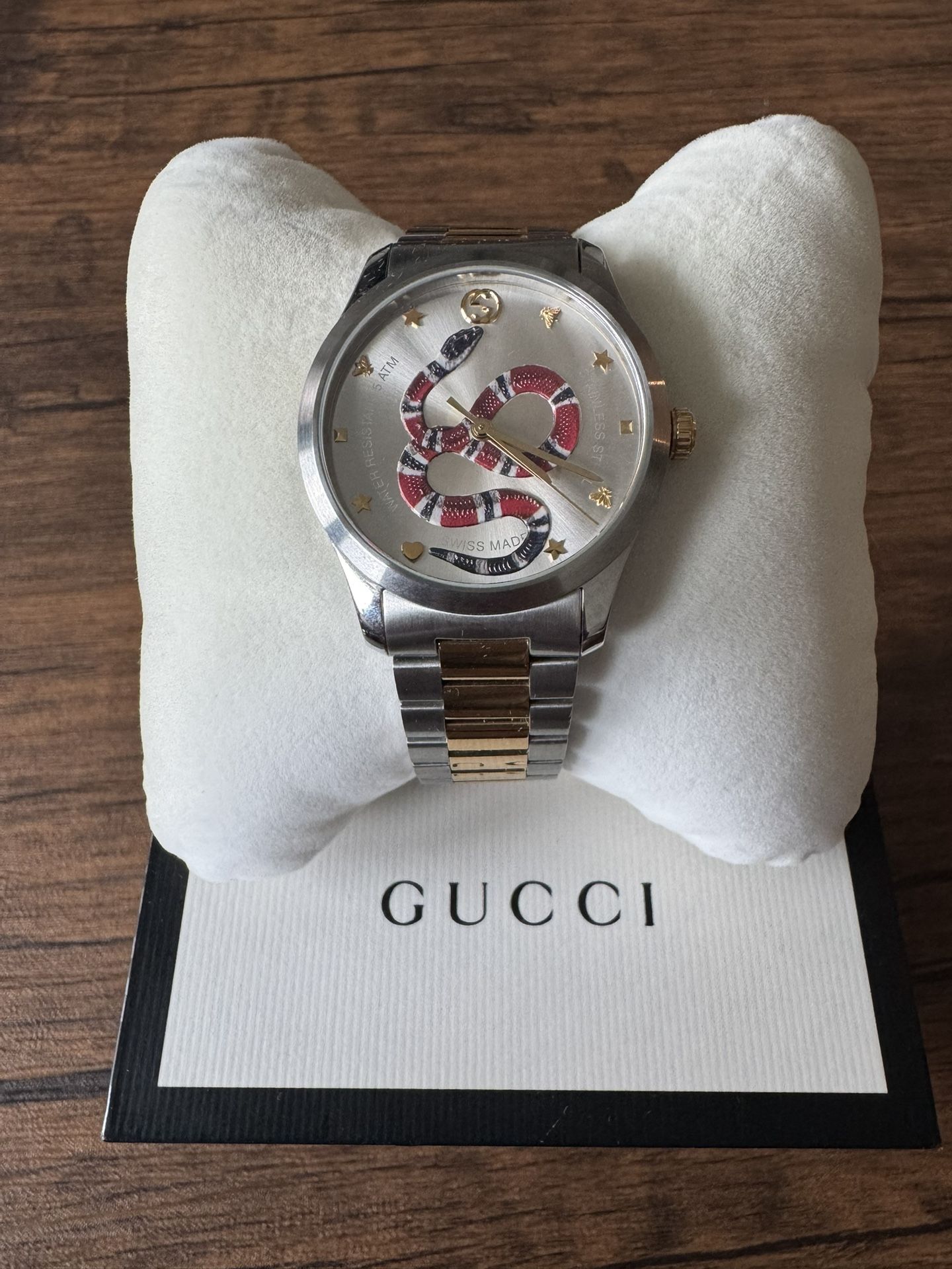 Gucci G-Timeless Snake Watch Two-Tone