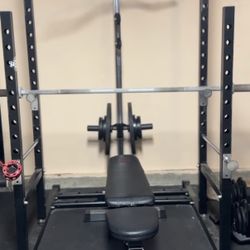 Gym Cage Marcy Pulley Cable *Bench, Weights, And Bar Not Included*