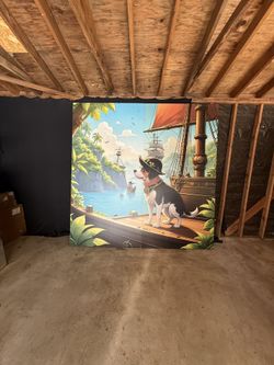 8*8 Pirate Backdrop Birthday Decoration Wall Sale 