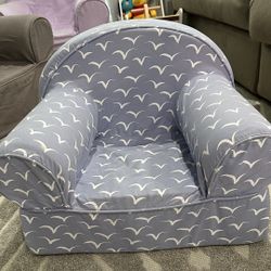 Crate and barrel small nod chair with cover