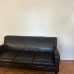 Leather Couch Brown