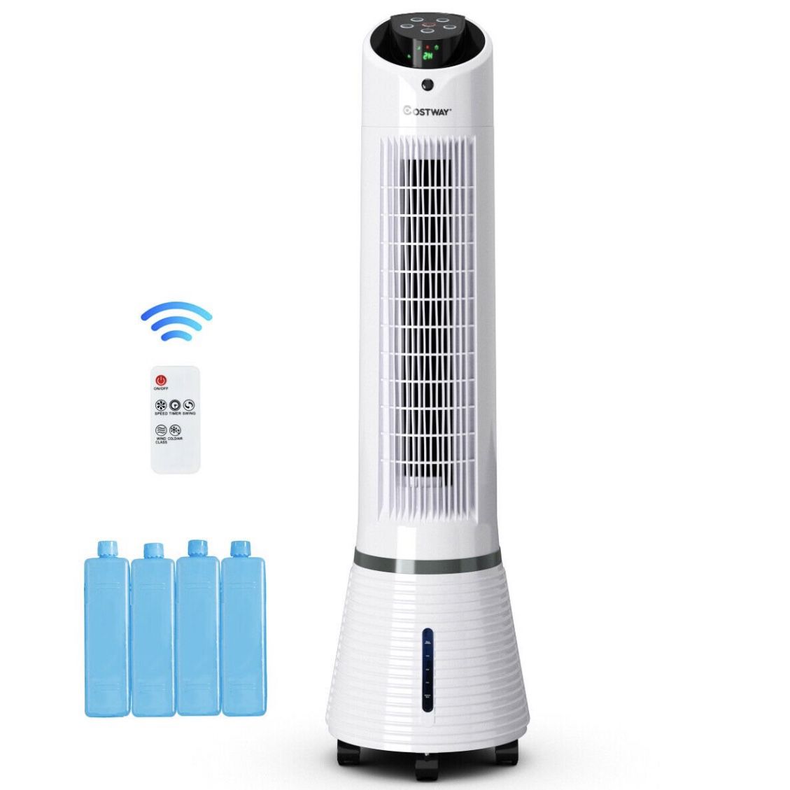- Costway Portable Air Conditioner Cooler Fan Filter Humidify Tower Fan W/Remote Control