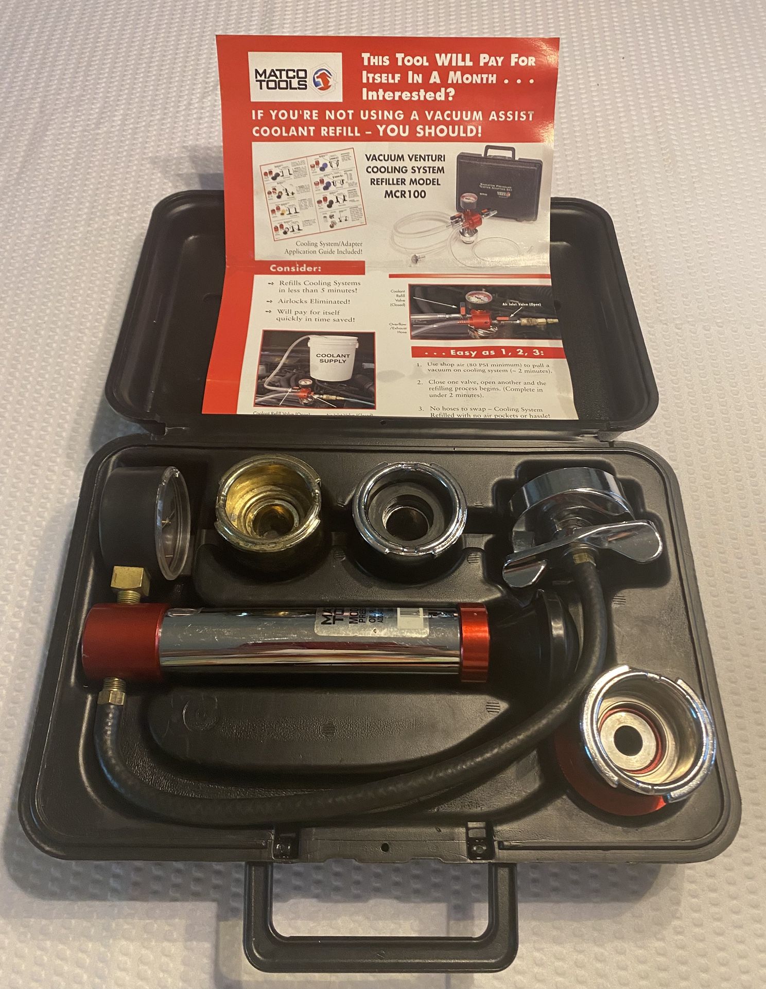 Matco Tools Radiator Pressure Tester RPT 101.