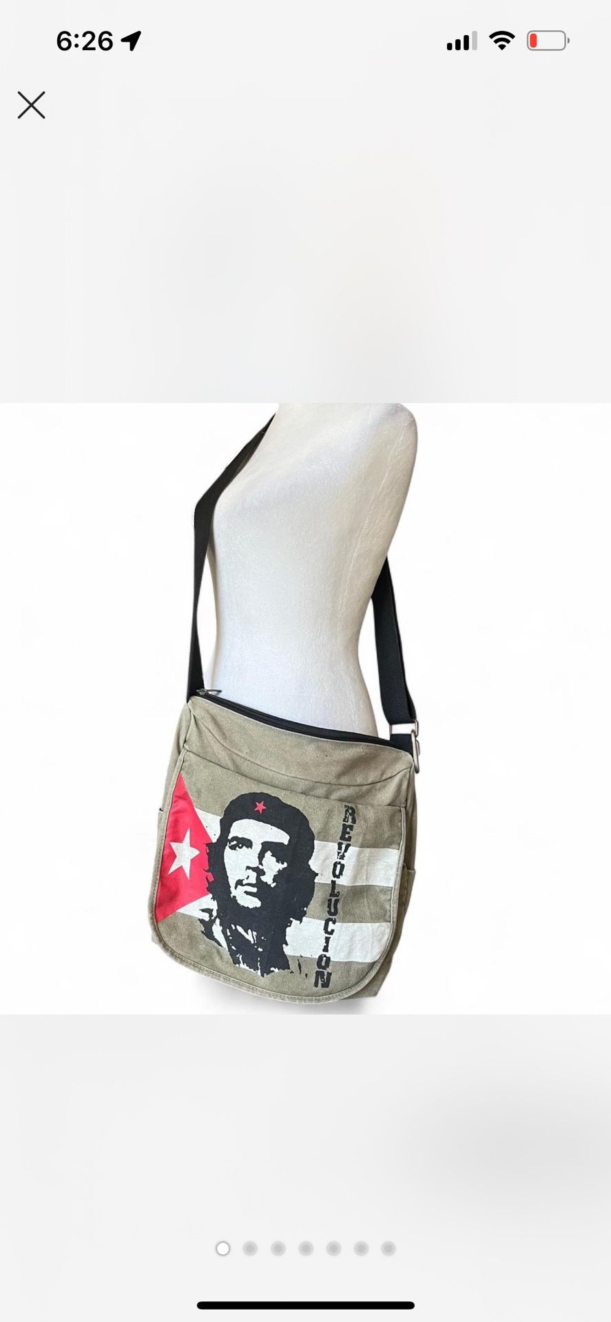 Robin Ruth Che Guevara Green Khaki Messenger Bag Shoulder Bag