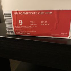 Nike Air Foamposite One Volt