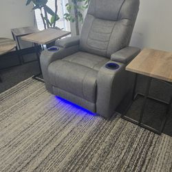 New Gray Power Recliner