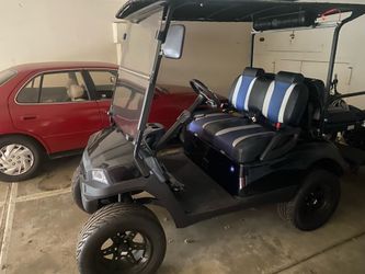 Custom Lifted Electric Golf Cart | Premium Audio | Street Style Wheels