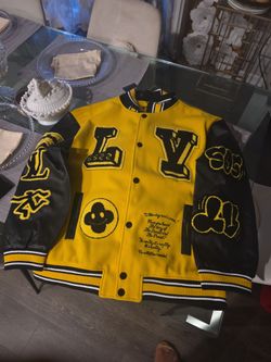 Louis Vuitton LV Varsity Bomber Jacket Yellow Black
