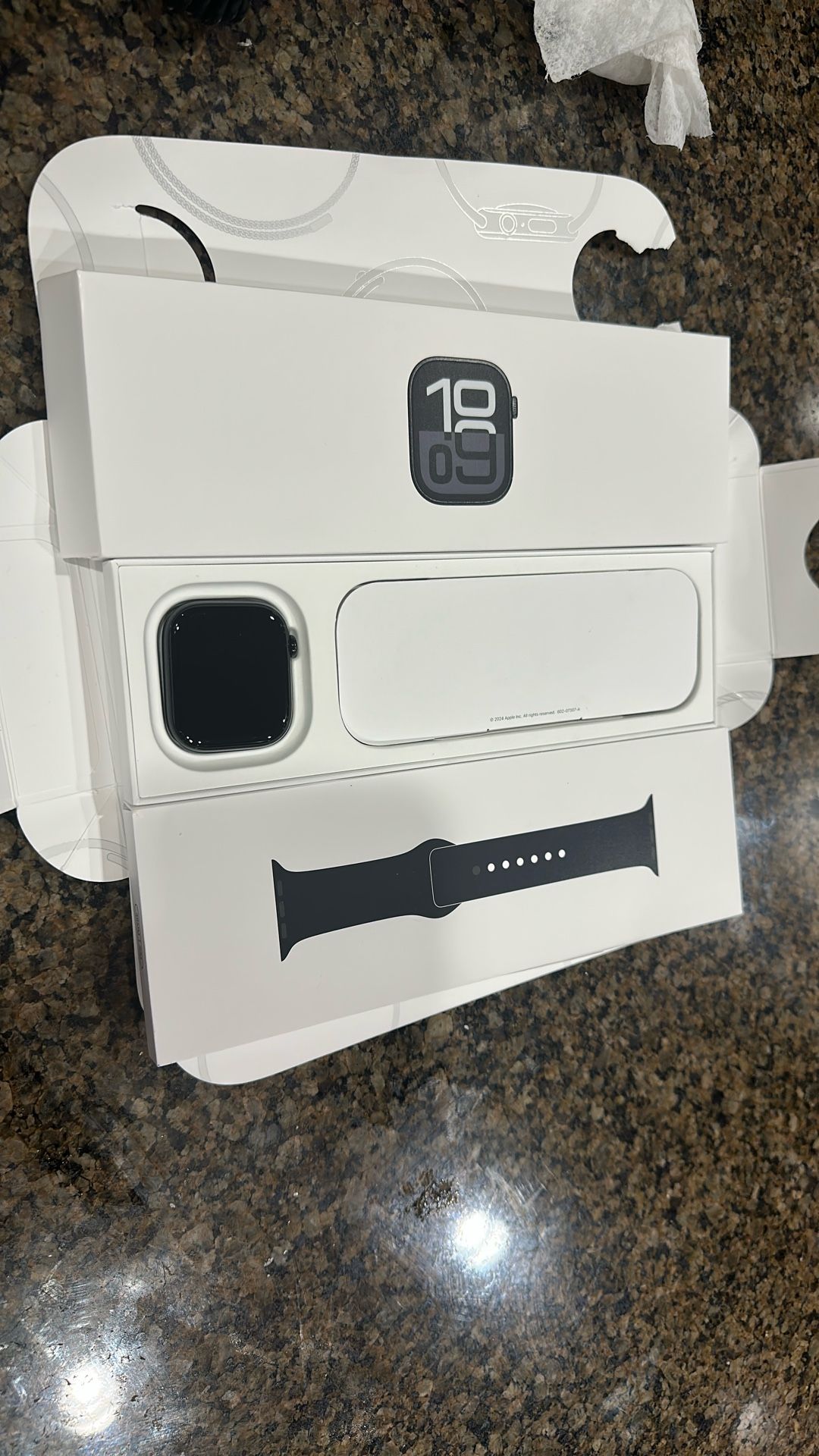 Apple series 10 jet black 46 mm open box