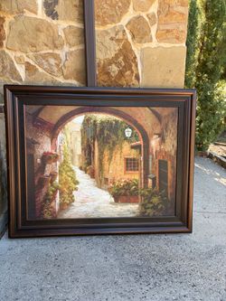 framed decorative canvas print