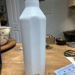 White Metal Water Bottle