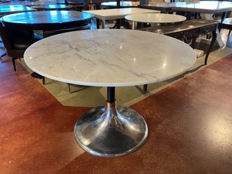 Solid Marble Top 44″ Dining Table