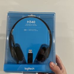 Logitech H340 USB-A Computer Headset (Black)