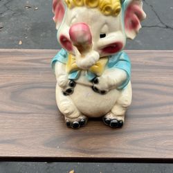 vintage Brush McCoy baby elephant ice cream cone cookie jar
