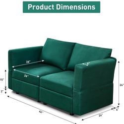 Ainfox Modular  Sofa and Couches for Living Room, 64'