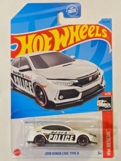HOT WHEELS . RESCUE . 2018 HONDA CIVIC TYPE-R .
