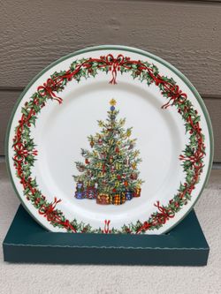 Christopher Radko Xmas Dinner Plates 