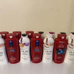 OLAY and old spice body wash