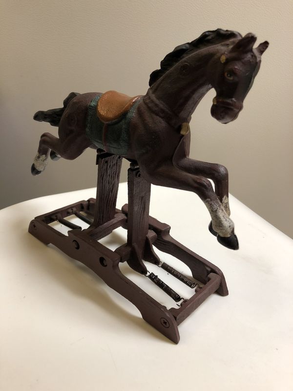 Vintage Cast Iron Mechanical Rocking Horse for Sale in New Bedford, MA