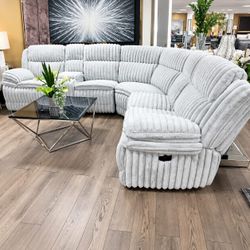 Large Sectional Sofa with Recliner modern