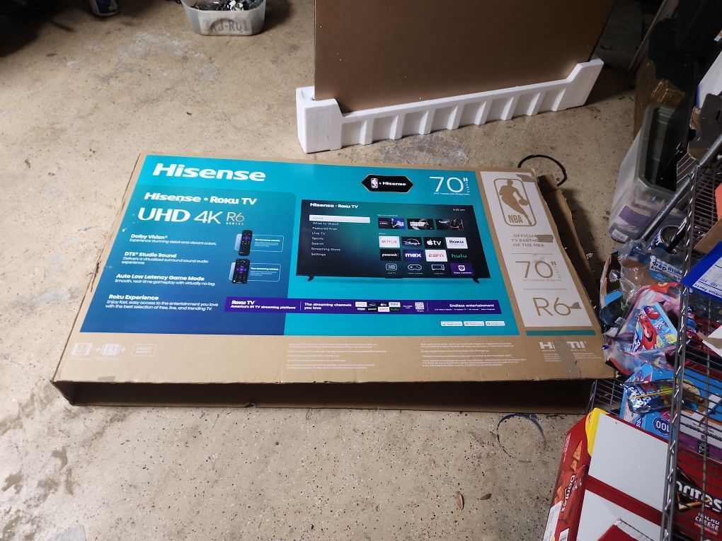 70" HISENSE 4K ROKU SMART TV