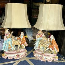 Capodimonte Porcelain Décor Lamps