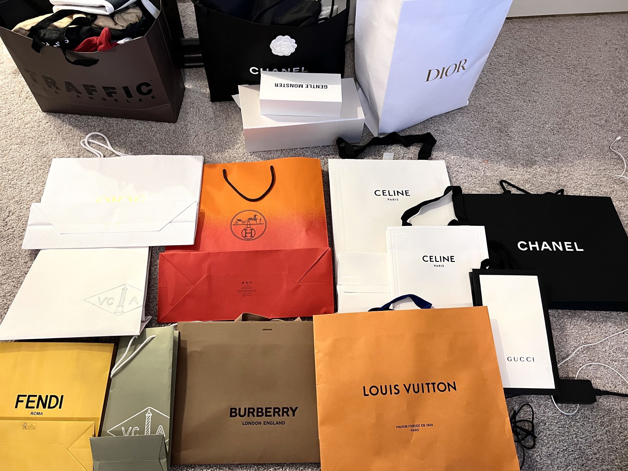 Designer Shopping Bags/Hermes/Chanel/Dior/Louis Vuitton