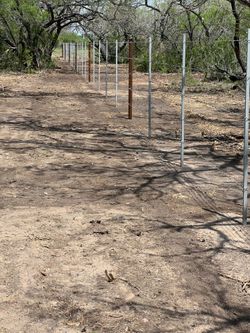New Barbwire fence