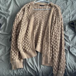 Brown Knitted Cardigan 