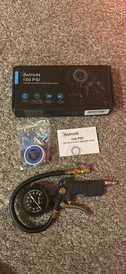 AstroAI 100 PSI Tire Inflator Pressure Gauge