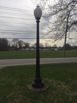 Antique street light poles posts