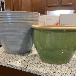 Large Ceramic Pots Planters For Sale Excellent Condition 