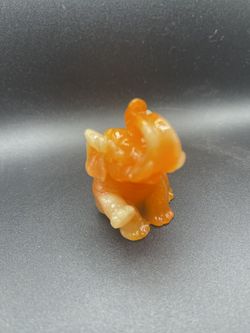 Elephant Small Orange Stone 