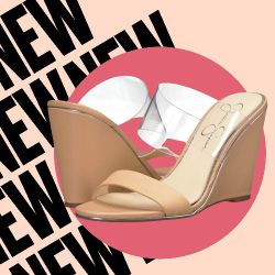 Jessica Simpson Nude Wedge Sandals 